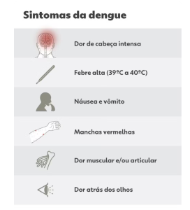 sintomas da dengue